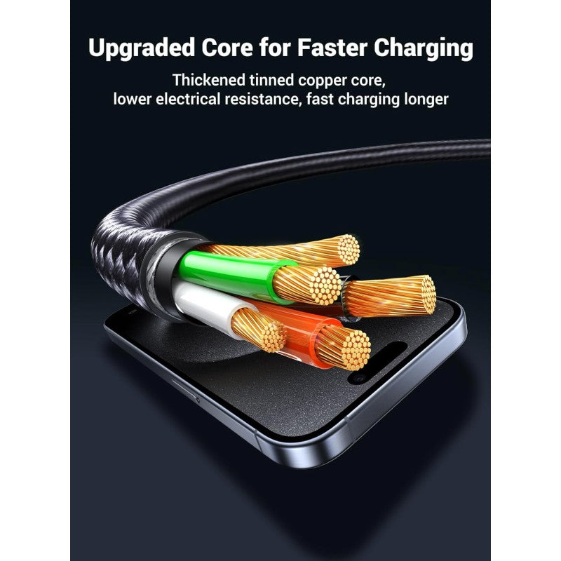 UGREEN USB-C to 2 * USB-C 100W Braided Cable & Aluminum Body - view 7