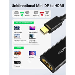 UGRREN Thunderbolt 2.0 4K Mini Display Port Male to HDMI Female Converter - view 8