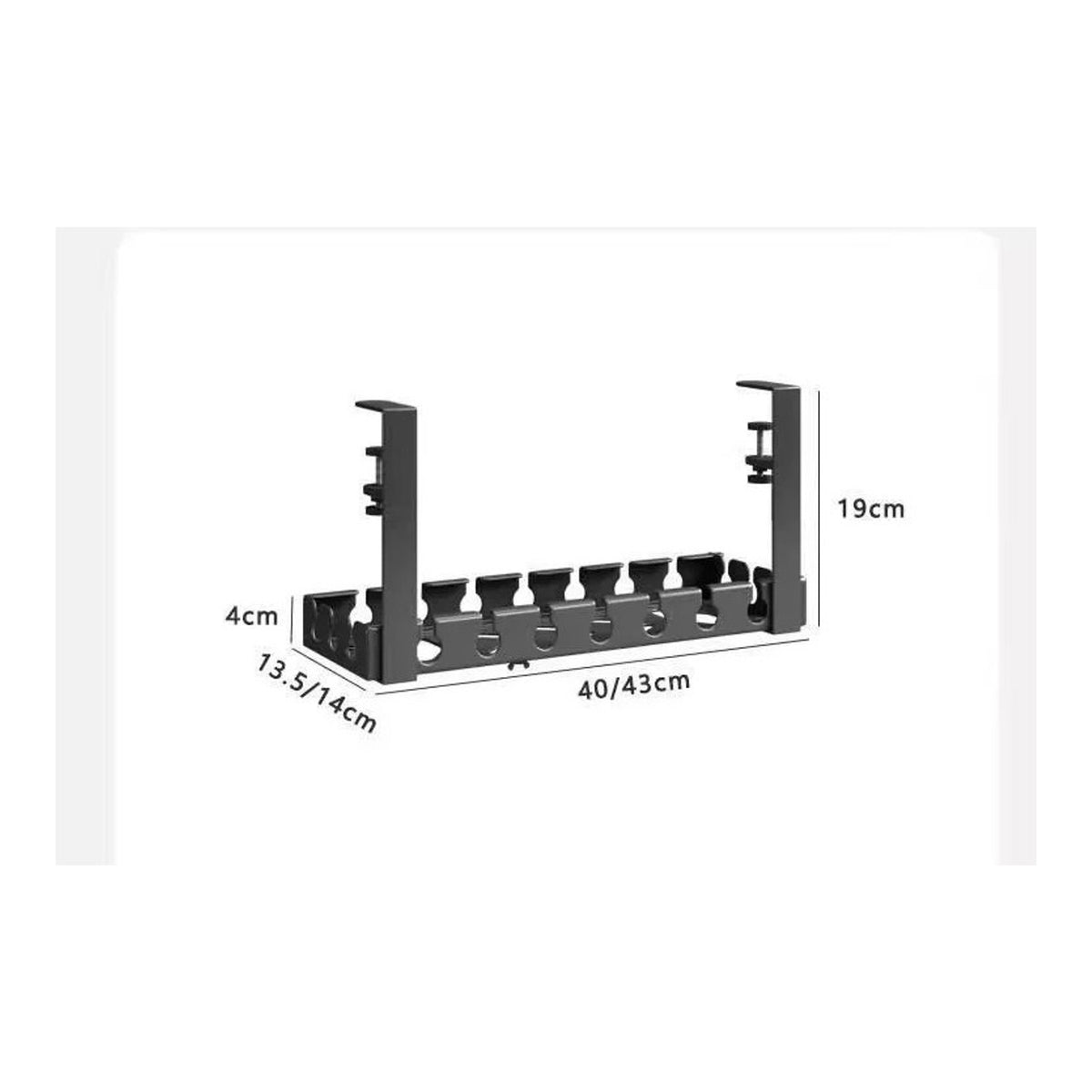 Under-desk cable organizer / cable management tray
