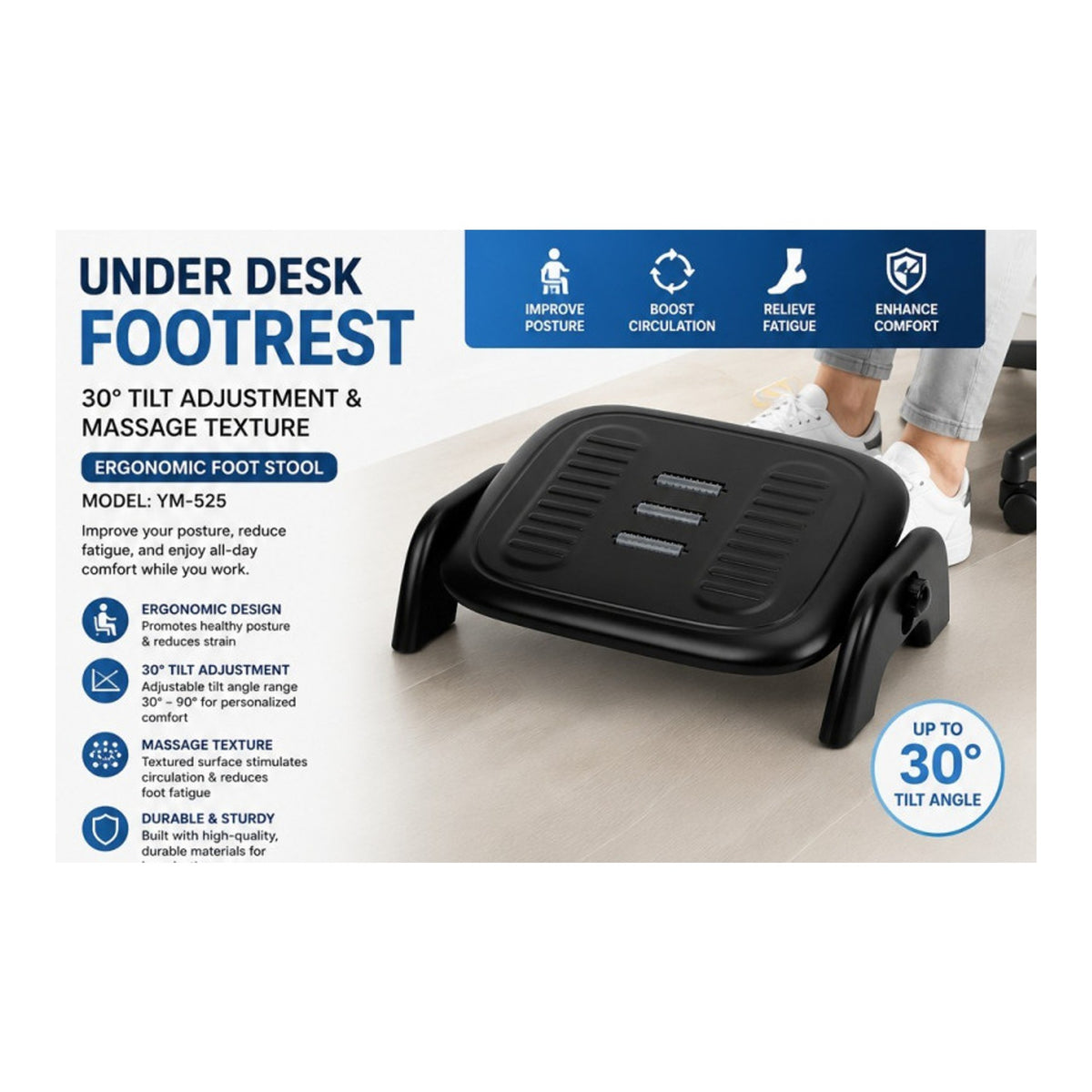 Under Desk Footrest - view 3
