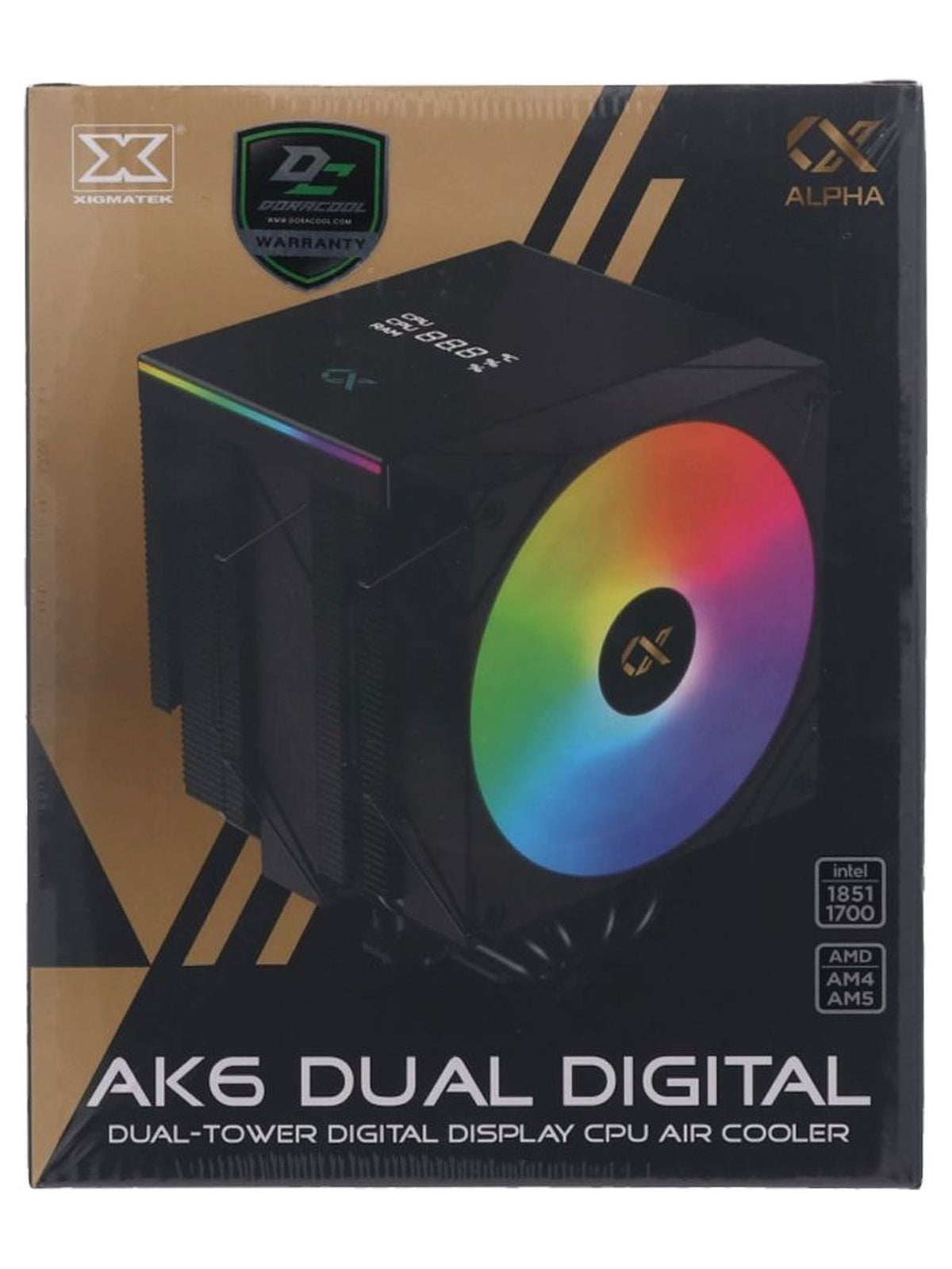 XIGMATEK AK6 Dual Digital ARGB CPU Air Cooler - view 2