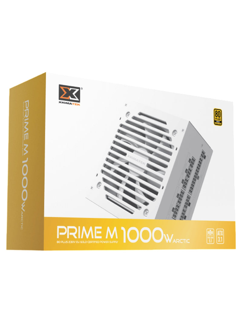 XIGMATEK Prime M Arctic 80 Plus Gold Fully Modular White Power Supply - view 2